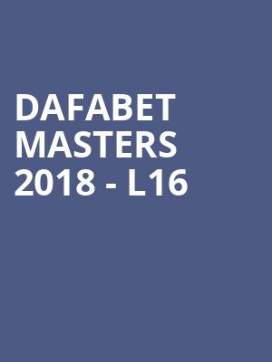 Dafabet Masters 2018 - L16 at Alexandra Palace